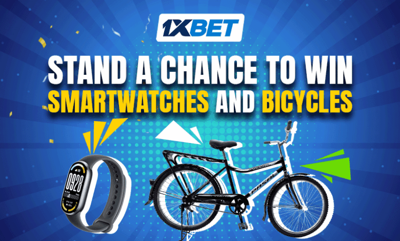 New promo from 1xBet in Lusaka Smartwatches every Friday and chance to win one of three Bicycles!