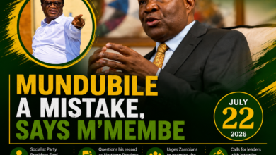 Fred M’membe Questions Brian Mundubile’s Leadership Record Ahead of Zambia Elections