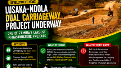Who Owns Macro Ocean? Questions Raised Over Lusaka–Ndola Road Concessionaire