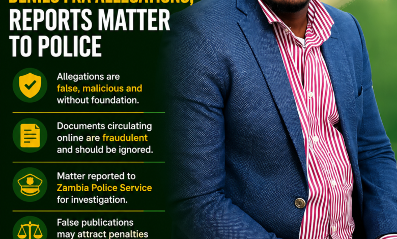 UPND's Mark Simuuwe Denies FRA Maize Allegations, Reports Matter to Police