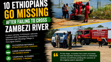 10 Ethiopians Feared Dead After Canoe Capsizes While Crossing Zambezi River