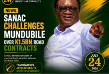 SANAC Challenges Brian Mundubile to Account for K1.5 Billion Road Contracts