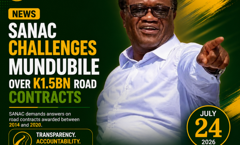 SANAC Challenges Brian Mundubile to Account for K1.5 Billion Road Contracts