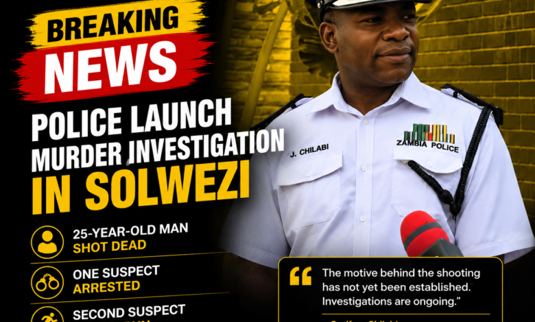 25-Year-Old Man Fatally Shot in Solwezi as Police Hunt Second Suspect