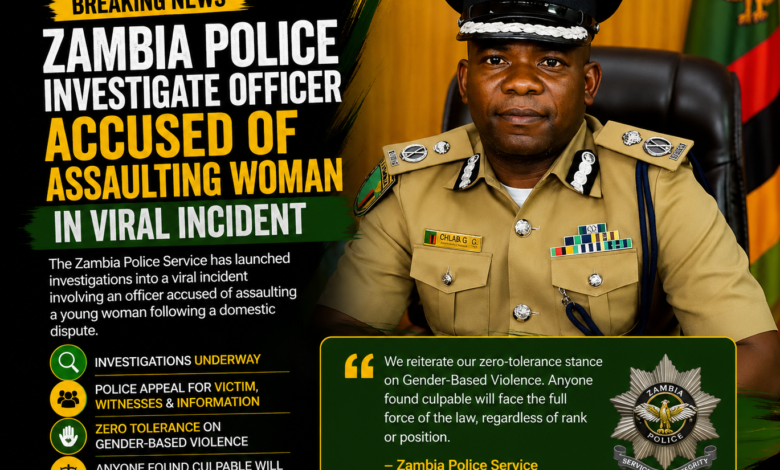 Zambia Police Investigate Officer Accused of Assaulting Woman in Viral Incident