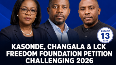 Linda Kasonde, Brebner Changala File Petition Challenging Hichilema's 2026 Election Victory