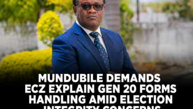 Mundubile Demands ECZ Explain GEN 20 Forms Handling Amid Election Integrity Concerns