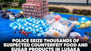 Police Seize Thousands of Suspected Counterfeit Food and Sugar Products in Lusaka