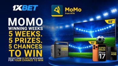 MoMo Winning Weeks by 1xBet 5 Weeks, 5 Prizes and 5 Chances to Win in Zambia
