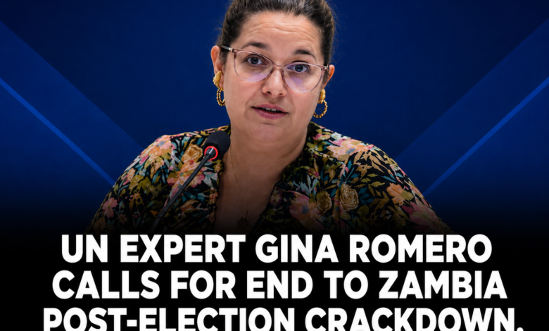 UN Expert Gina Romero Calls for End to Zambia Post-Election Crackdown