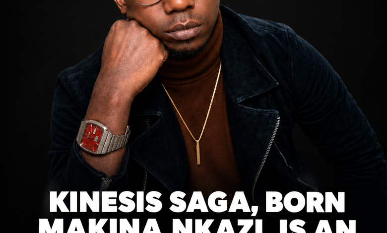 Kinesis Saga, born Makina Nkazi, is an emerging R&B and hip-hop artist