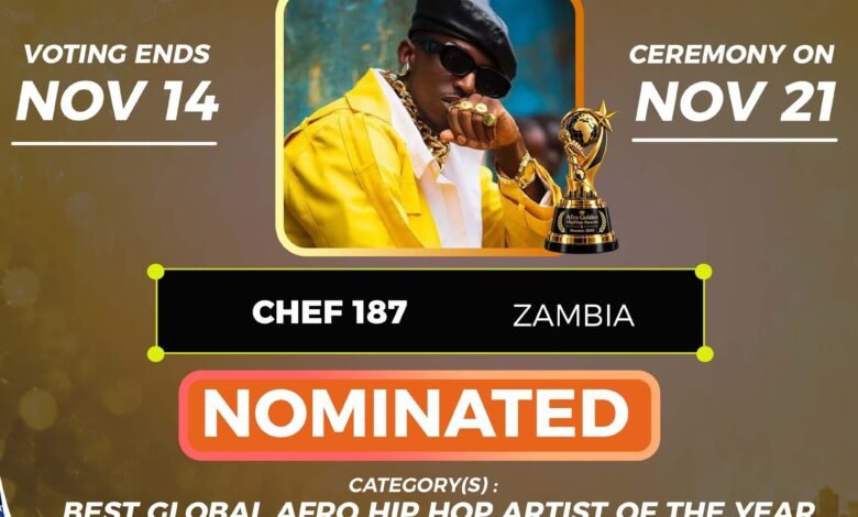 Chef 187 Earns Two Nominations at Afro Golden Hip Hop Awards 2026